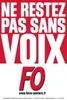 Affiche syndicale FO pour la campagne de vote électronique Coca-Cola.