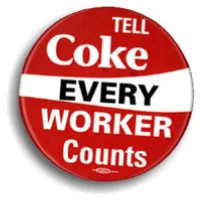 Affiche EFFAT Coca-Cola : Chaque travailleur compte.
