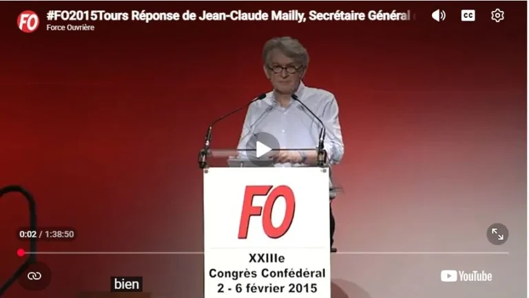 Capture d'écran d'une information syndicale FGTA-FO Coca-Cola.