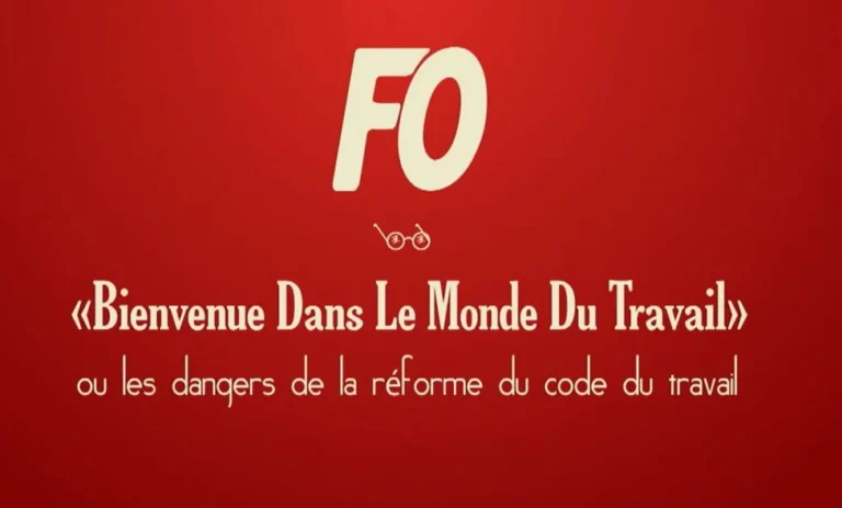 FO dénonce la réforme du Code du Travail et l'atteinte aux droits.