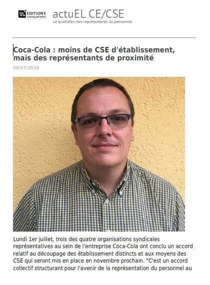 Signature de l'accord social historique FGTA-FO chez Coca-Cola France.
