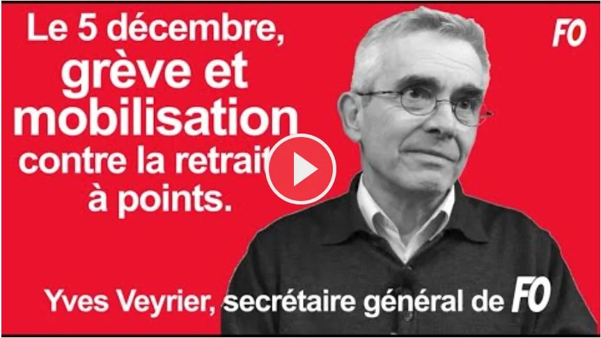 Résultats de recherche syndicale FO sur la réforme des retraites par points.