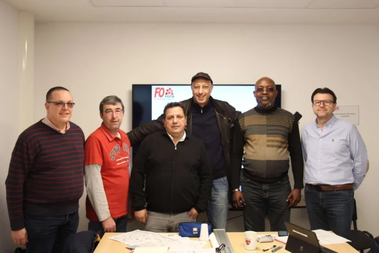 Équipe syndicale FGTA-FO Coca-Cola en 2020