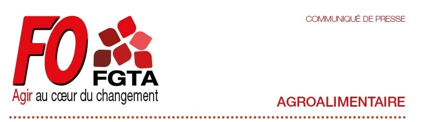 Communiqué syndical FGTA-FO sur les revendications salariales agroalimentaires.