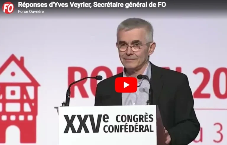 Action syndicale Force Ouvrière pour les retraites, salaires et indépendance