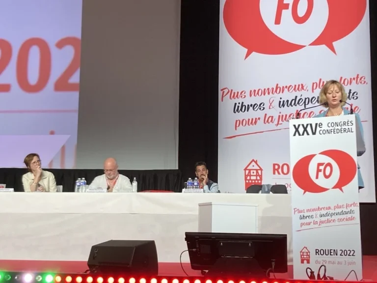 Délégation FGTA-FO au 25e Congrès FO, défendant la voix des salariés.