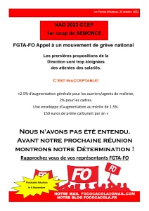 NAO 2023 : FO appelle à la grève nationale chez CCEP