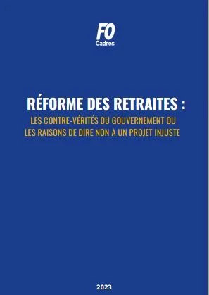 Mobilisation syndicale FO contre la réforme des retraites.
