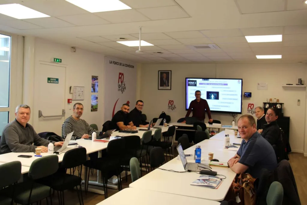 Participants à la formation stratégique des Délégués Syndicaux FO.
