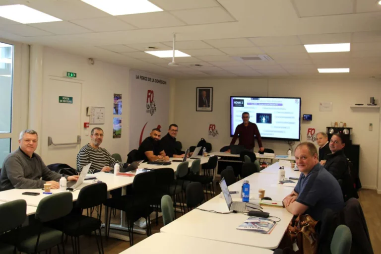 Participants à la formation stratégique des Délégués Syndicaux FO.