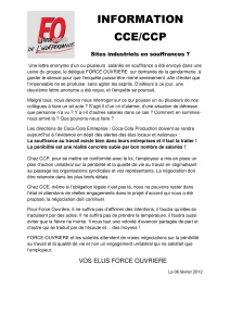 Souffrance au travail chez Coca-Cola : FO alerte !