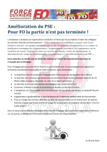FO refuse le chantage aux licenciements !