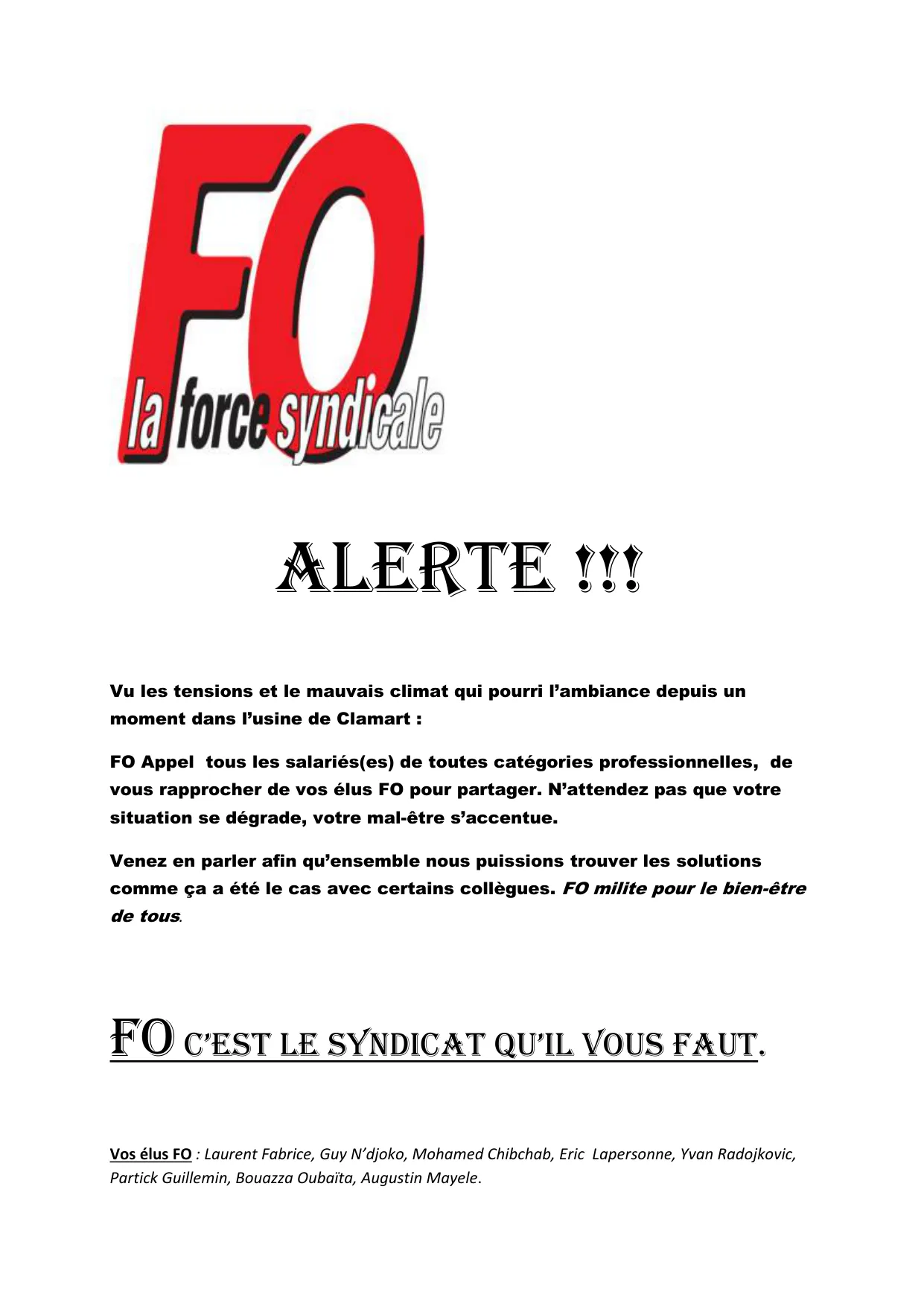 Alerte : Améliorons l&rsquo;ambiance à Clamart !