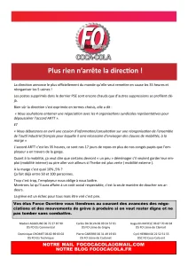 Menaces sur les 35h et réorganisation : FO se mobilise !