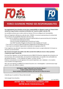FO attaque le PSE chez Coca-Cola