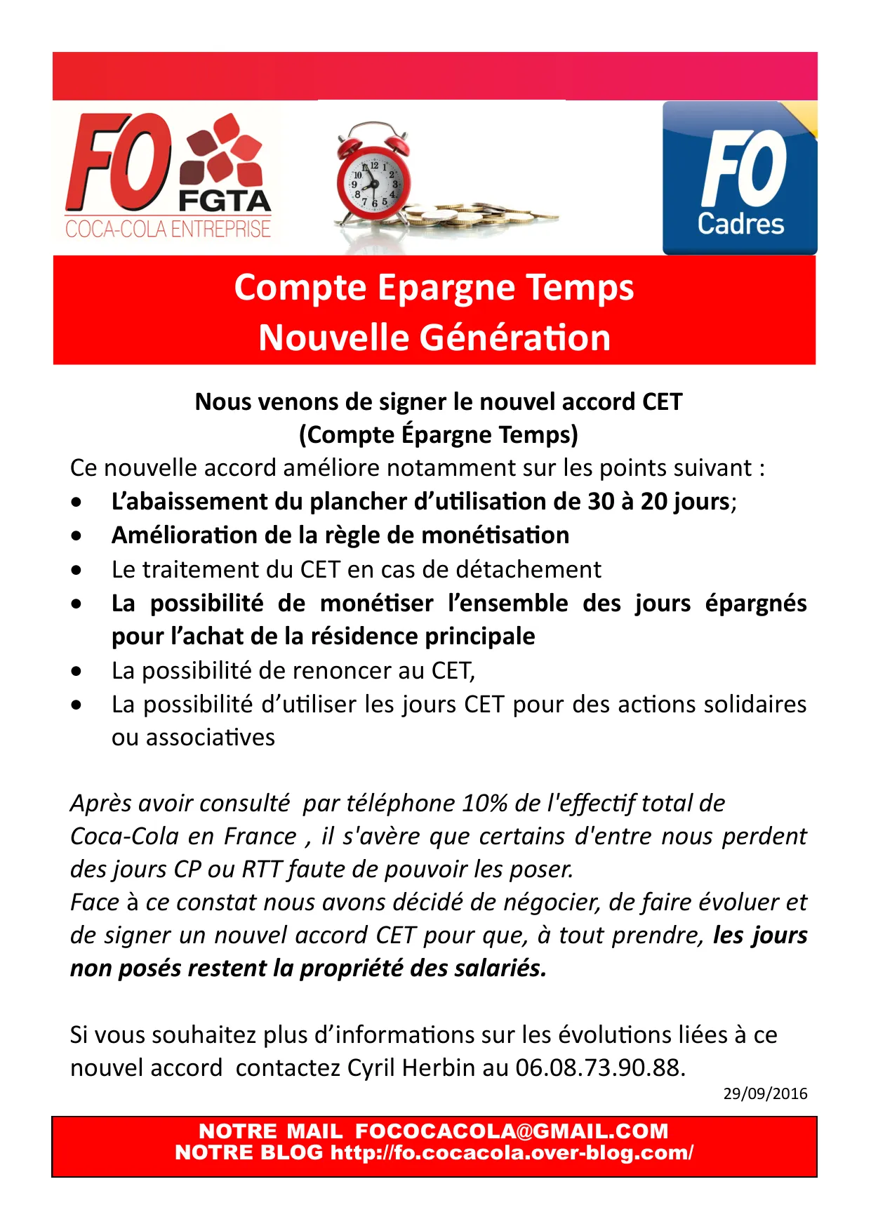 Nouvel Accord CET : Améliorations et Avantages