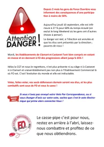 Élections : Mobilisation générale pour FO !