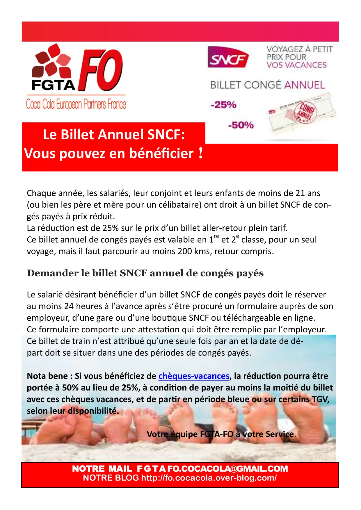 Billet Annuel SNCF : Profitez-en !