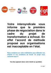 Échec des négociations : Mobilisation pour l’emploi !