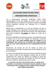 PSE : Un accord signé pour l’emploi chez CCEP France