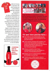 Coca-Cola Amatil Indonésie : Stop au régime zéro droit !