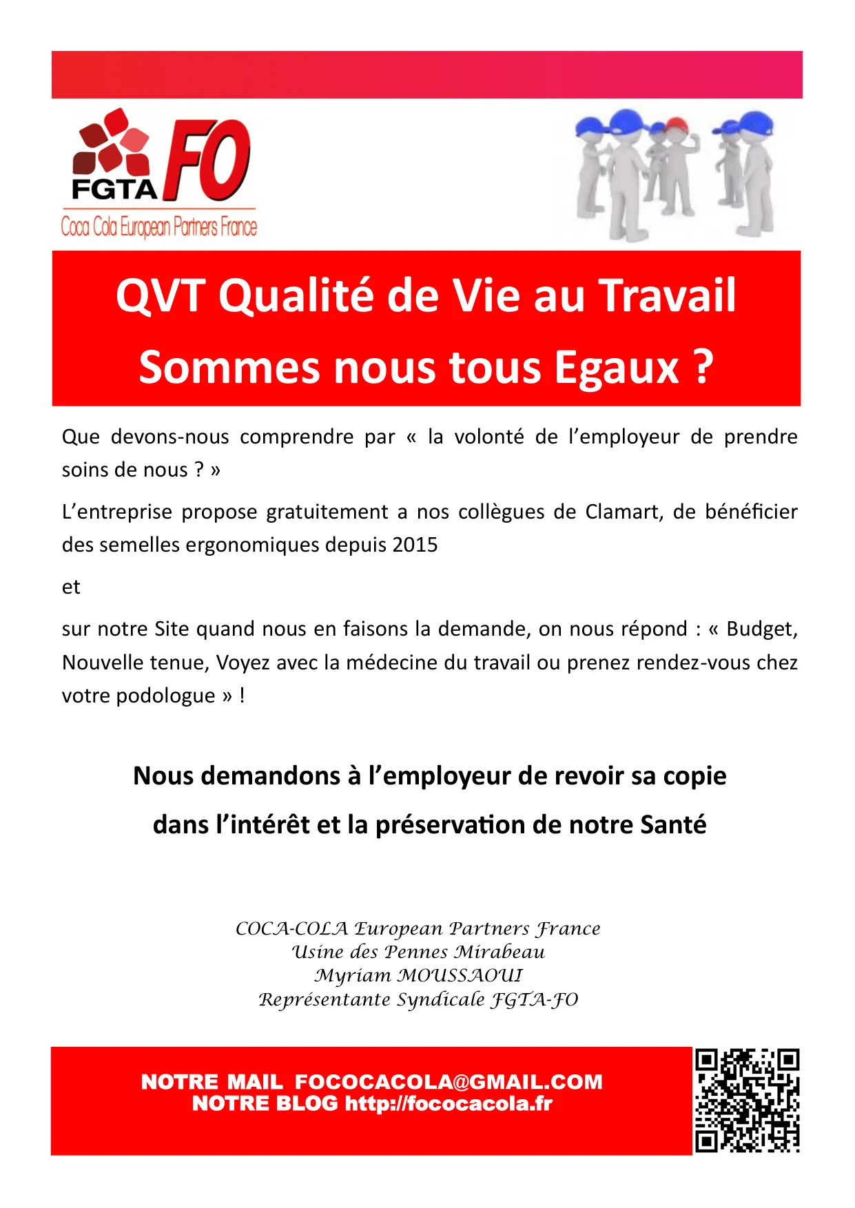 QVT et Égalité : Des semelles pour tous !