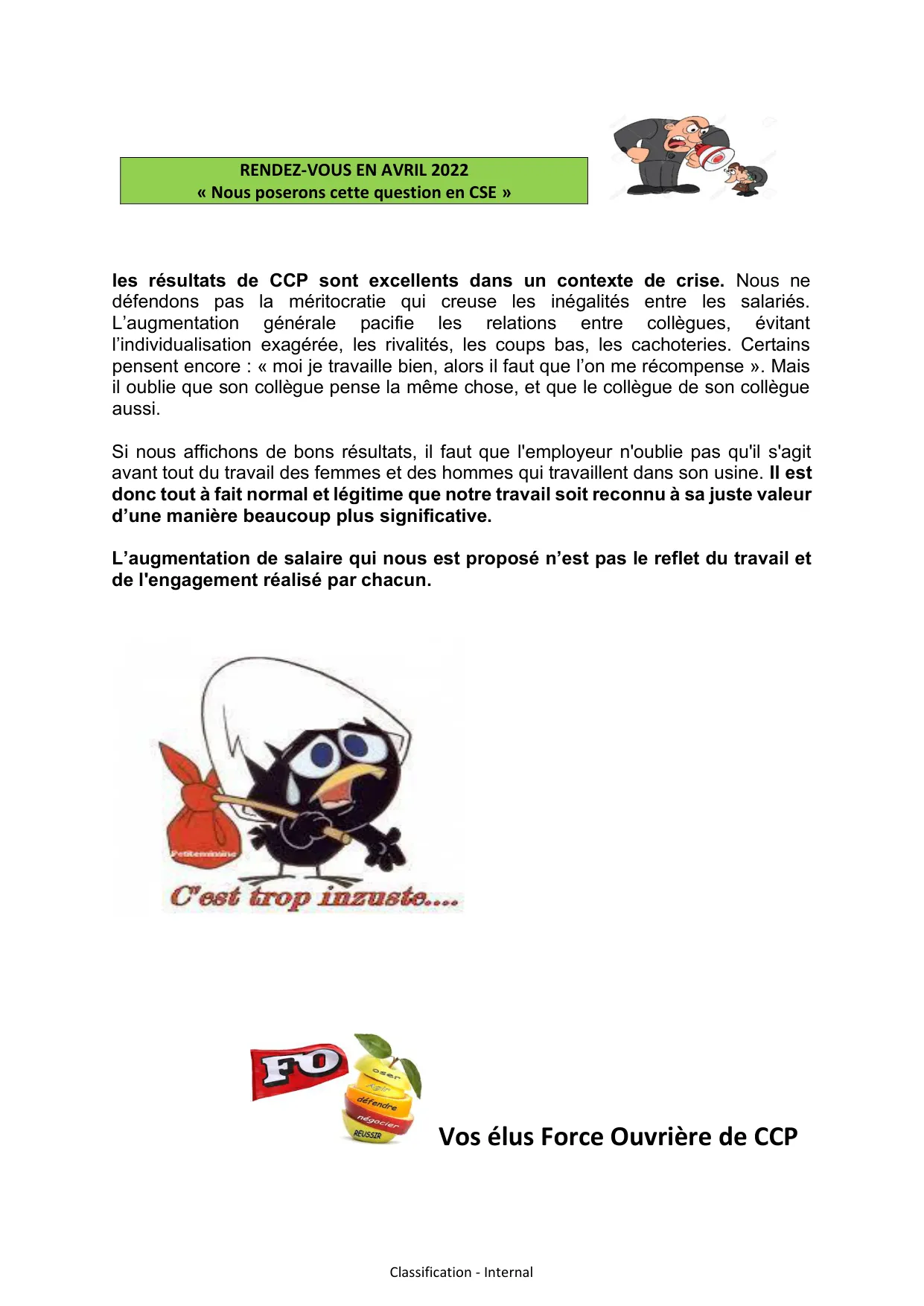 NAO 2022 : FO refuse l&rsquo;accord salarial