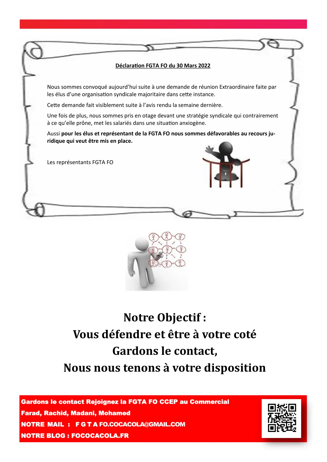 FO s&rsquo;oppose au projet et soutient les salariés