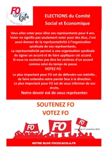 Élections CSE : Votez FO pour défendre vos droits !
