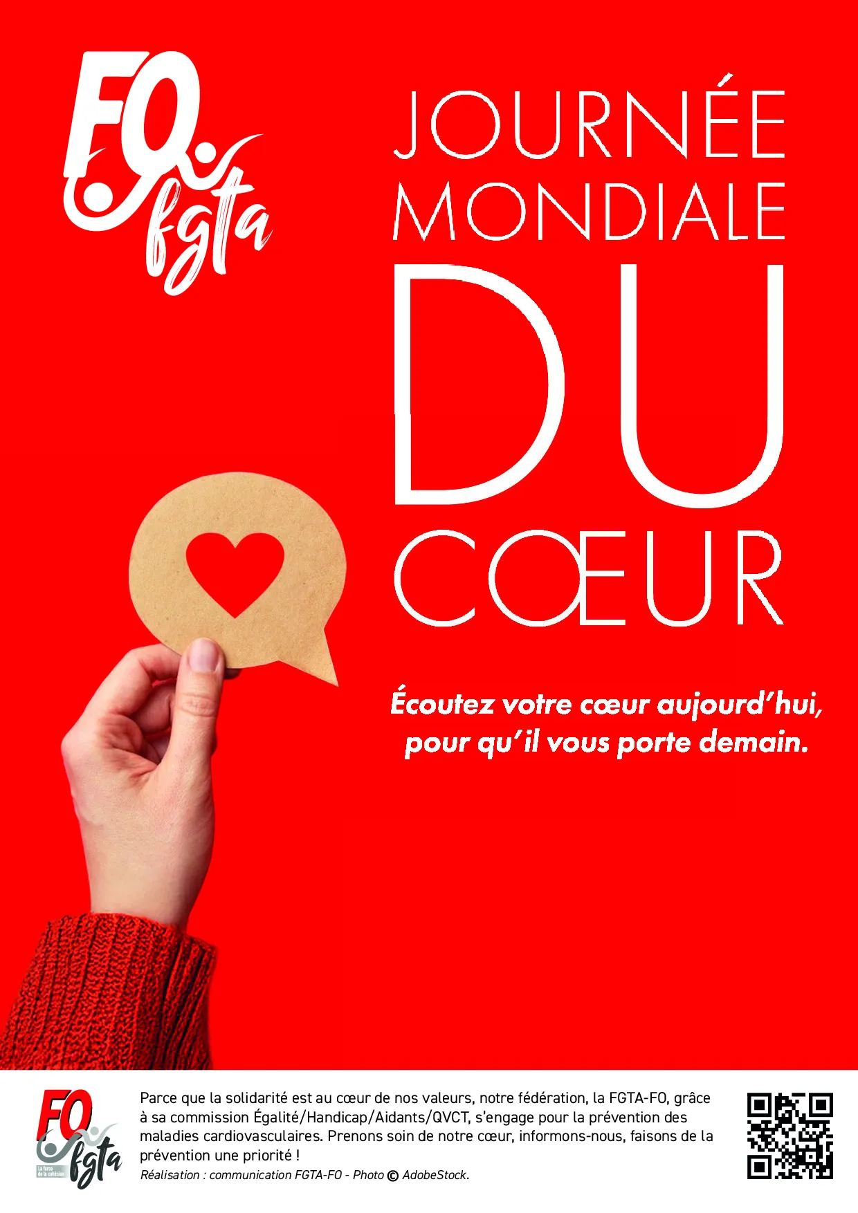 Journée Mondiale du Cœur : La FGTA-FO s&rsquo;engage pour votre santé