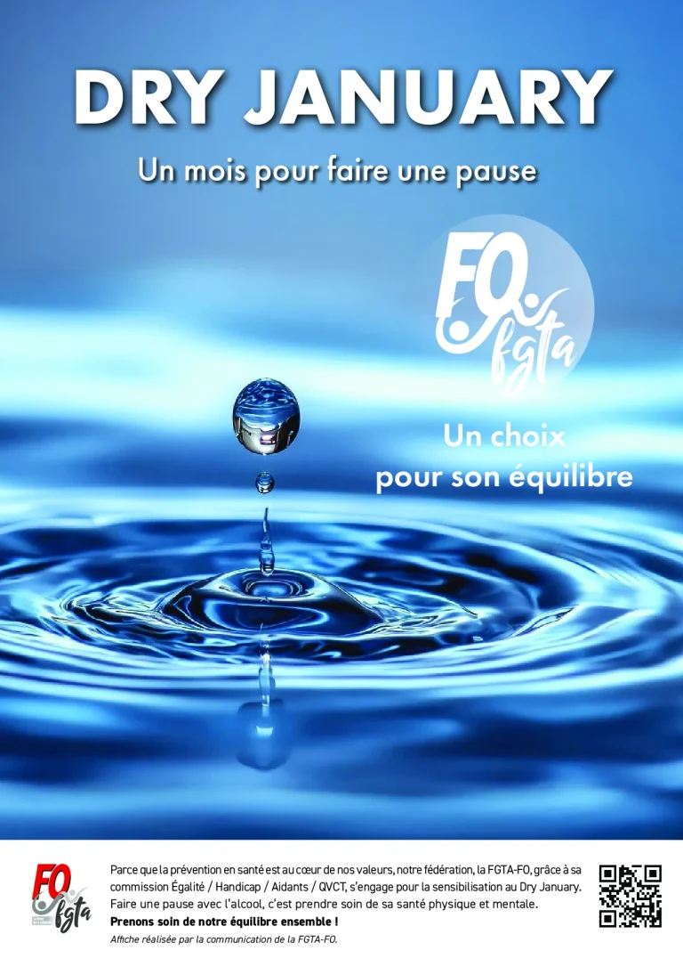 Illustration pour le Dry January 2026, un mois pour faire une pause.