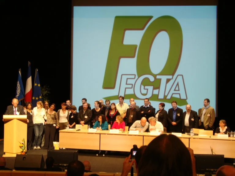 Participants et délégués au XIème congrès national FGTA-FO 2009.