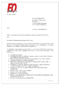 NAO 2013-2014 : FO Revendique des Avancées Concrètes pour les Salariés
