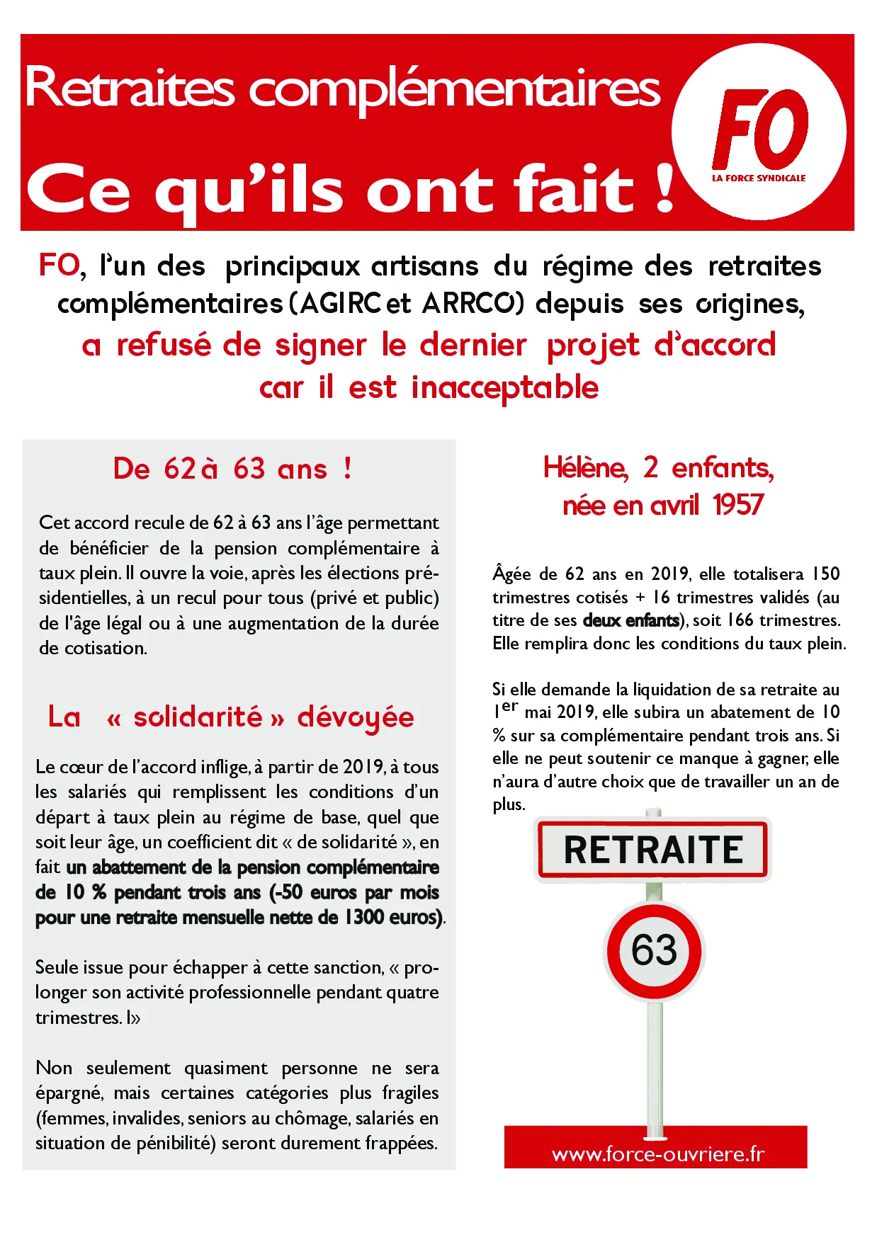 Retraites Complémentaires : FO Dénonce un Accord Inacceptable