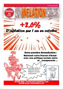 Inflation et NAO 2021 : FO Revendique le Maintien du Pouvoir d’Achat