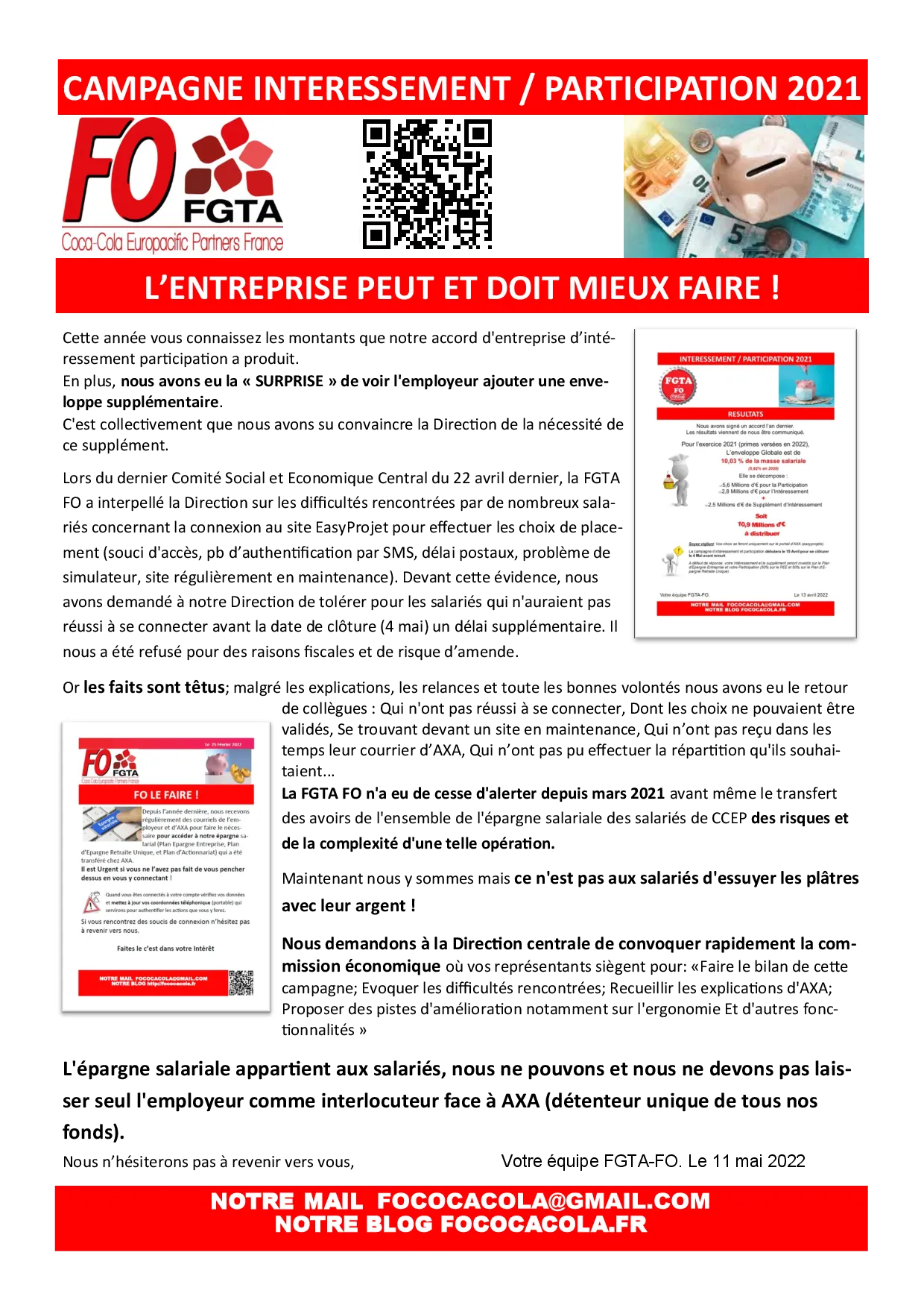 Intéressement et Participation 2021 : L&rsquo;entreprise peut et doit mieux faire !