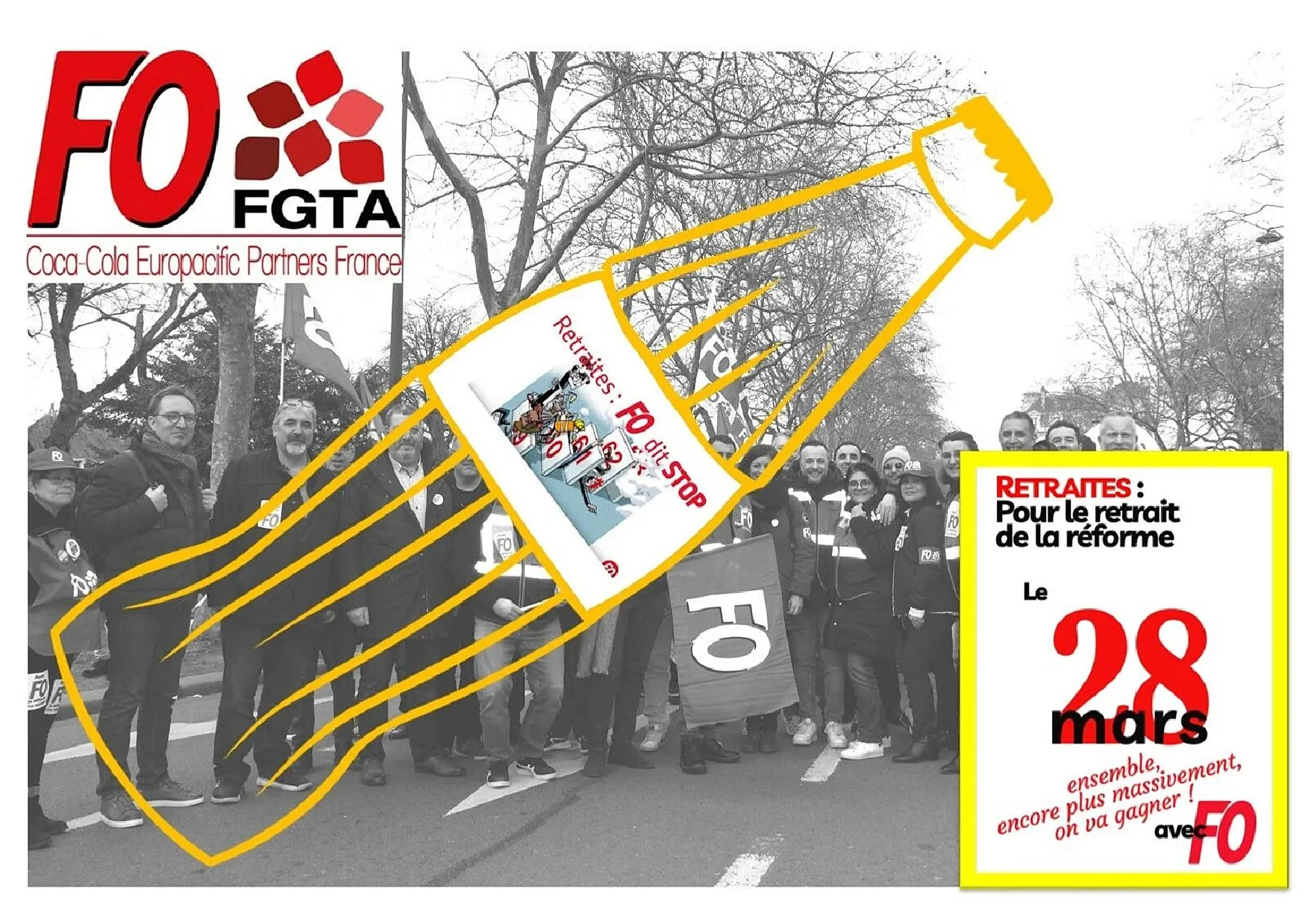 Retraites : FO dit STOP et appelle à la mobilisation du 28 mars