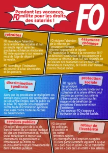 FO : Mobilisés pour les Droits des Salariés, même pendant les vacances !