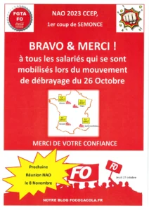 NAO 2023 CCEP : Bravo et Merci aux salariés mobilisés !