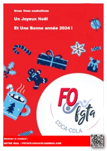 FO FGTA Coca-Cola vous souhaite un Joyeux Noël et une Bonne Année 2024 !