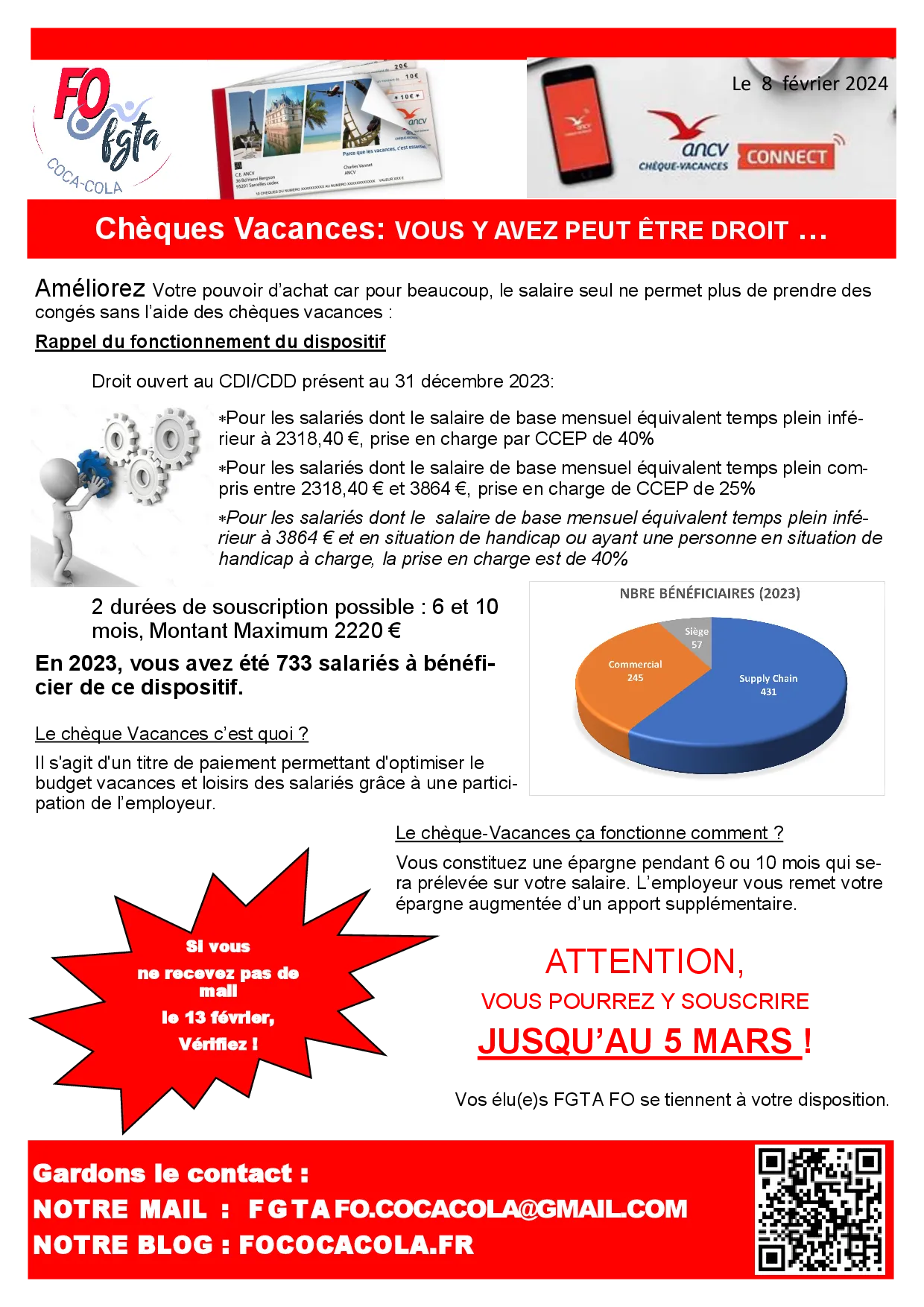 Chèques Vacances : Votre droit au pouvoir d&rsquo;achat !