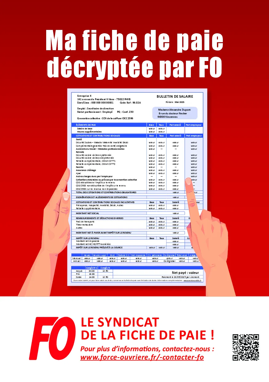 Ma fiche de paie décryptée par FO : Comprenez vos droits !