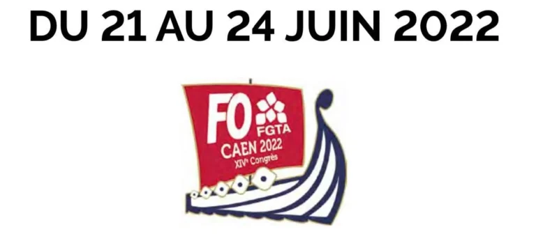 Délégués et participants au 14e Congrès FGTA-FO à Caen.