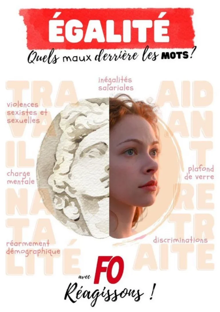 FO s'engage pour l'égalité femmes-hommes et contre les inégalités
