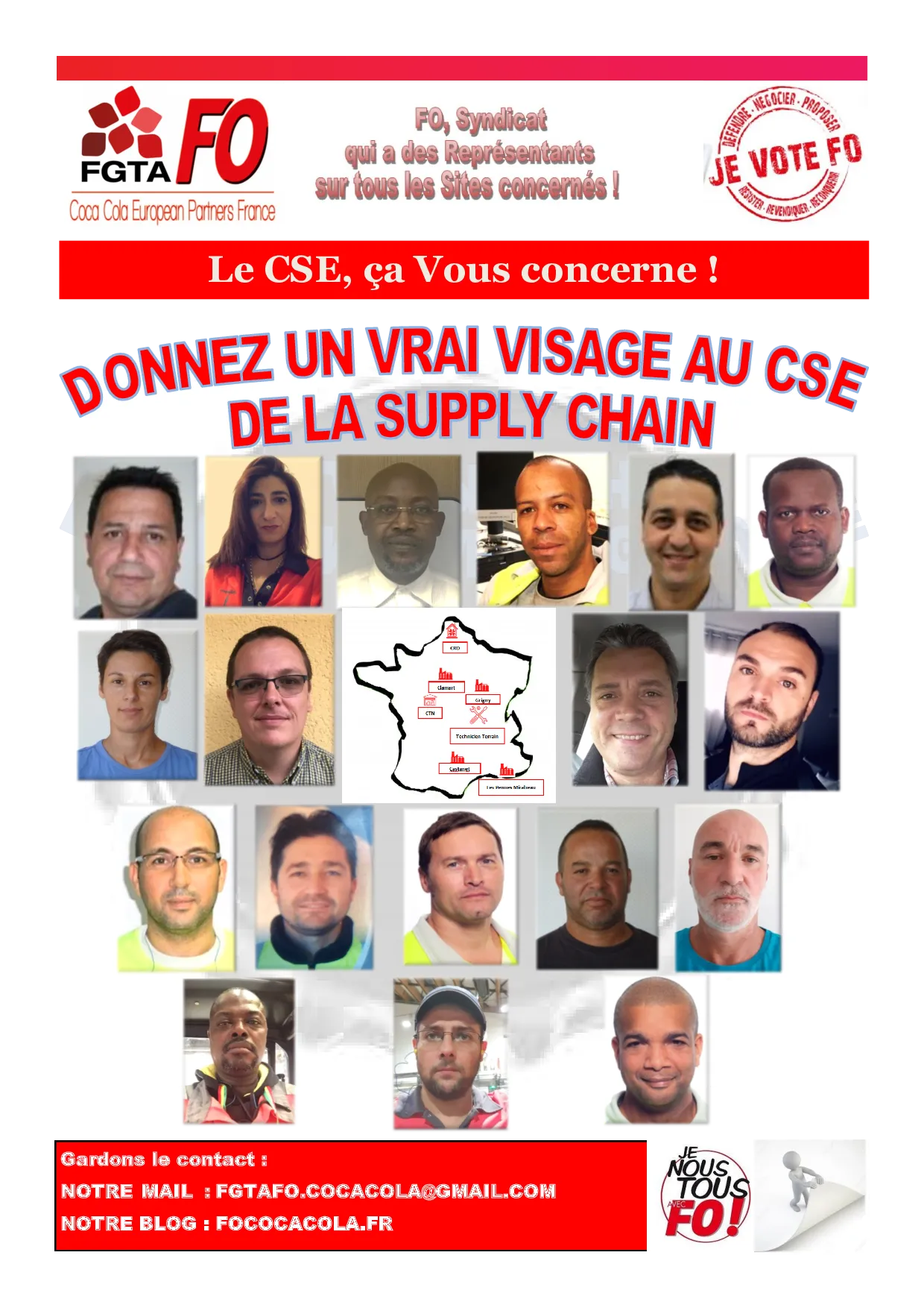 Élections CSE Coca-Cola : Donnez un vrai visage à la Supply Chain avec FO