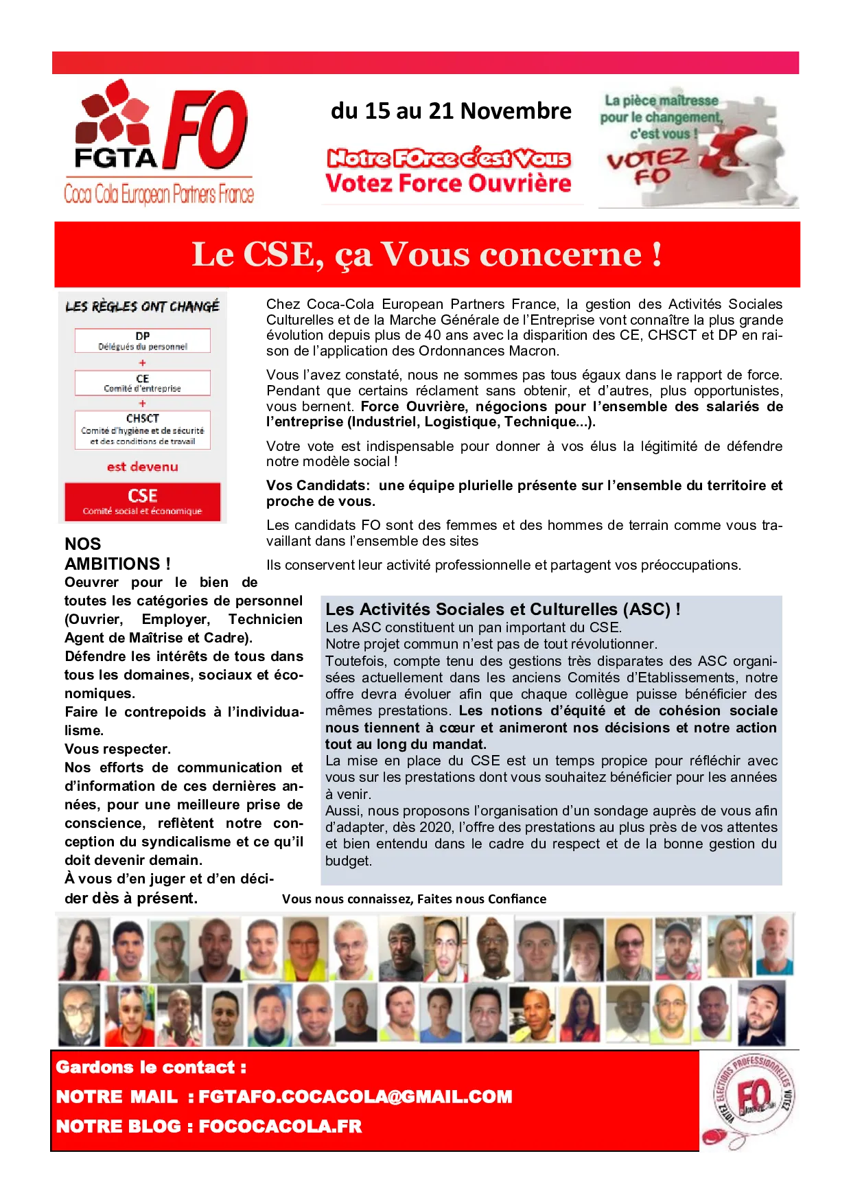 Élections CSE : Votre Vote, Notre Force Ouvrière !