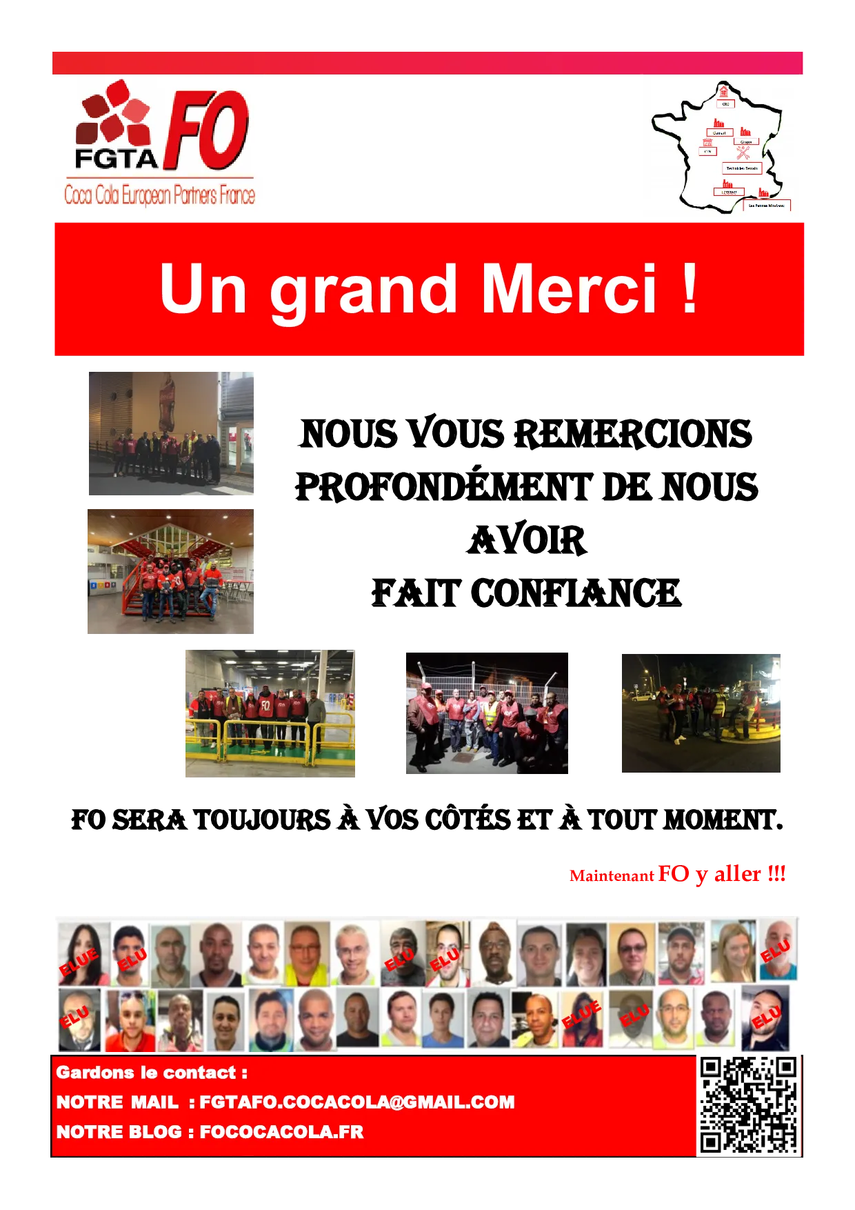 Merci De Vos Votes pour le CSE SC de CCEP France