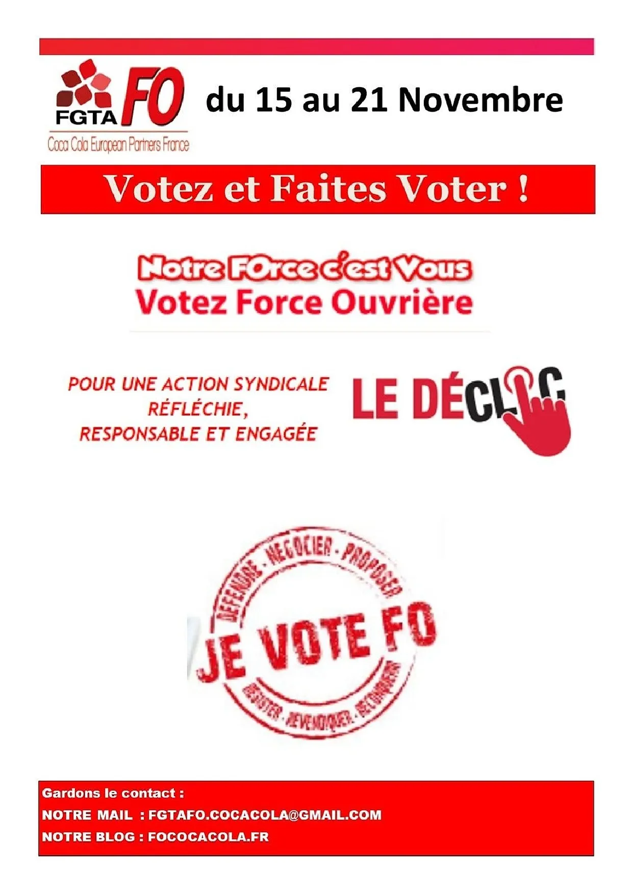 FO : Votez et Faites Voter !