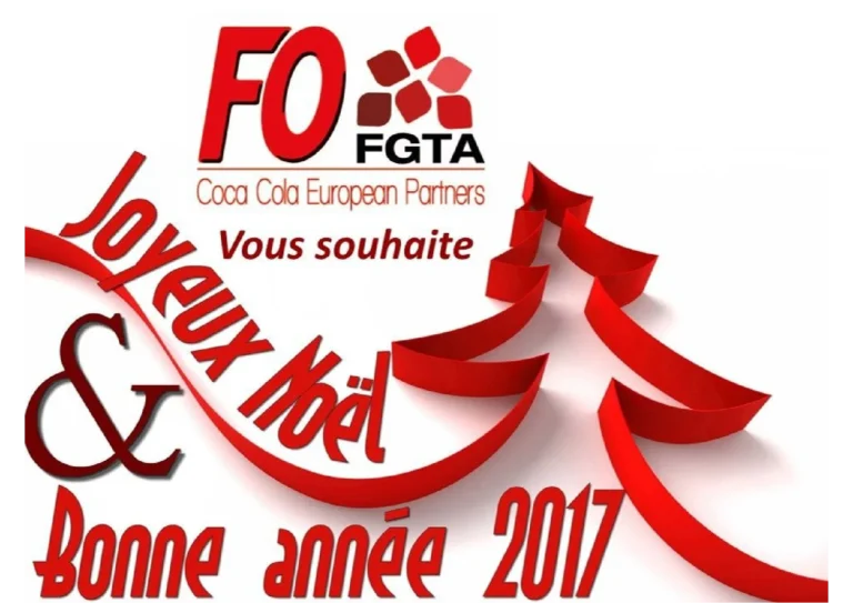 Vœux syndicaux FO FGTA Coca-Cola European Partners 2017