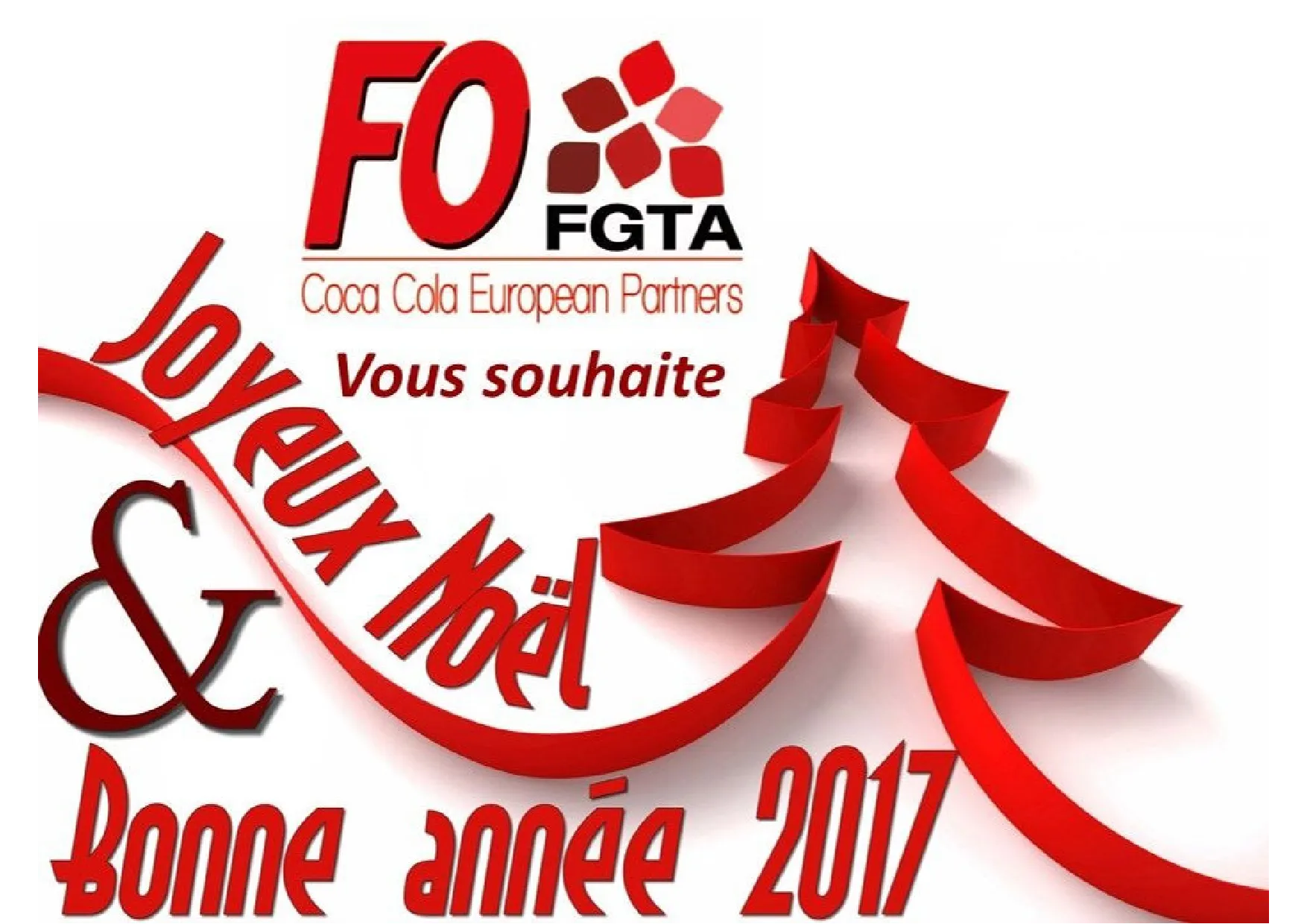 Vœux FO FGTA Coca Cola European Partners 2017